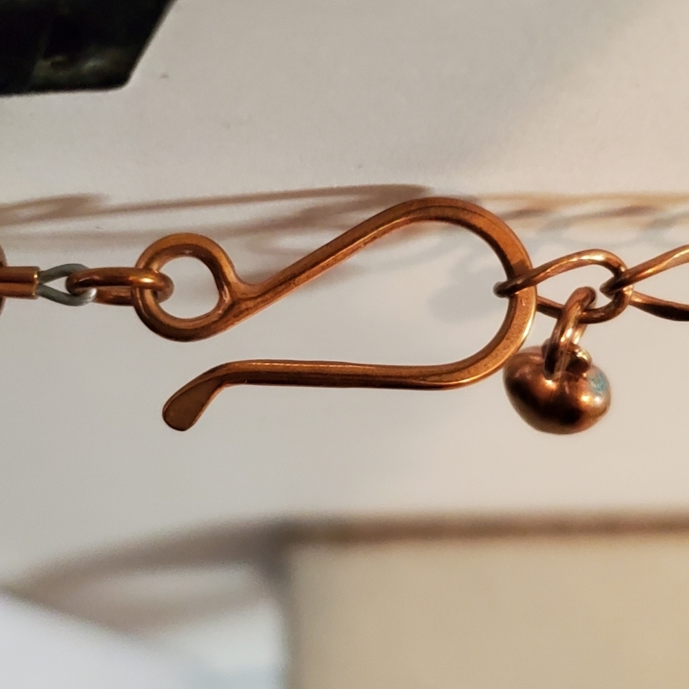 Turquoise and Copper Necklace - Picture 6 of 12